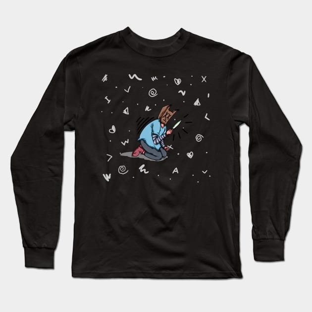 Insecure Long Sleeve T-Shirt by drawanddie